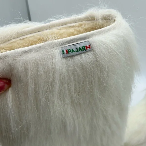 Pajar White Faux Fur Winter Boots - Picture 2 of 5